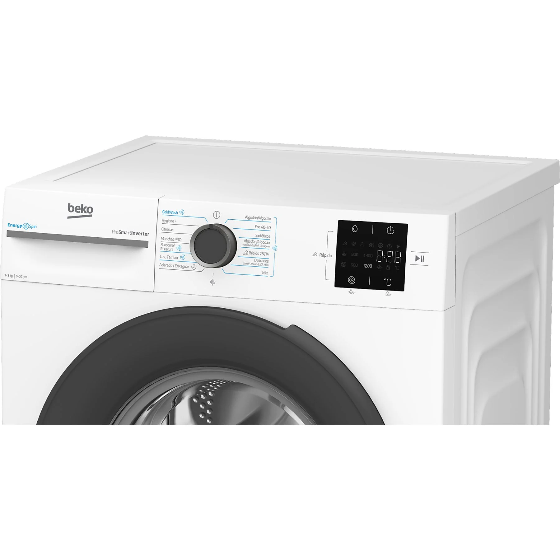 Beko Energy Spin VBM3WFT39413WA Lavadora 9 kg 1400 rpm Motor ProSmart Inverter Blanca - Imagen 4