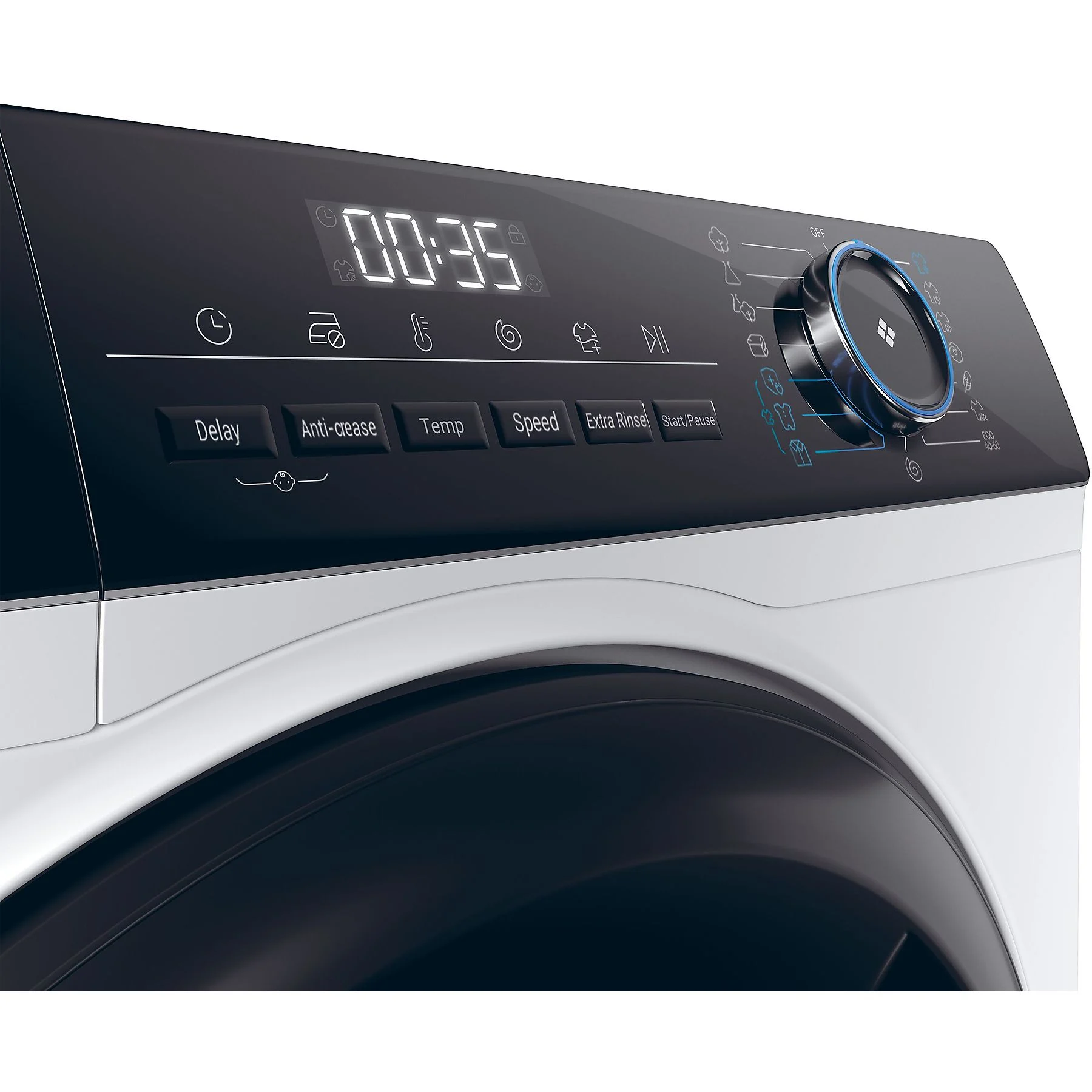 Haier I-Pro Series 3 HW90-BP14939-S Lavadora 9 kg 1400 rpm Motor Inverter Vapor Blanca - Imagen 5