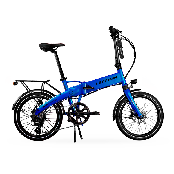Littium Rainbow Bicicleta Eléctrica Plegable 20" 36V 10.4Ah Azul - Imagen 4