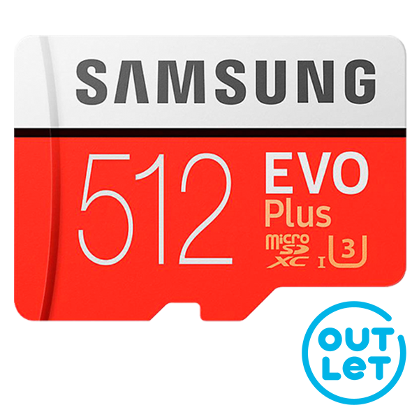 Samsung EVO Plus MicroSDXC 512GB Clase 10 UHS-I Adaptador